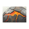 Cracked Planet with Lava Veins — 24×16 Canvas Wall Art — Front Gallery-Wrapped Canvas View