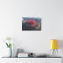 Crater City Shaped Like Rose — Stretched Canvas Wall Art — Living Room Wall Lifestyle View