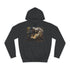 Crodcodile Painting Graphic Unisex College Hoodie - Jet Black Front