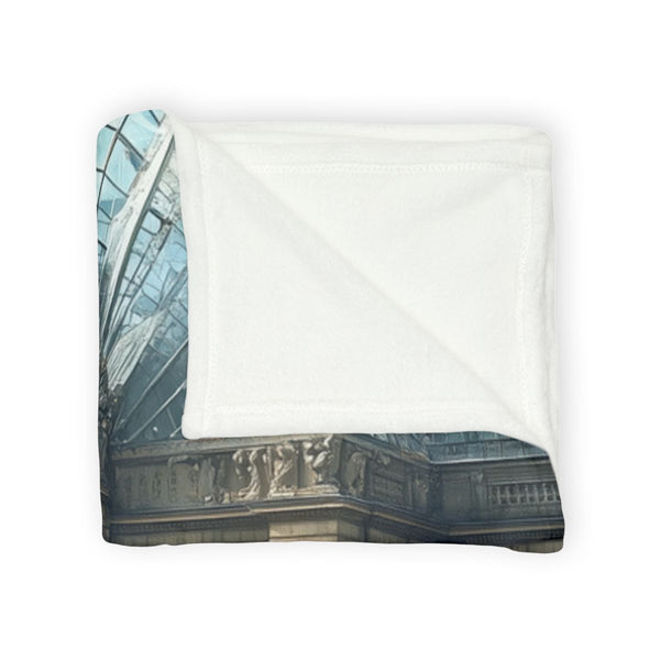 Crystal Palace Cracked Open by Comet Plush Fleece Throw Blanket