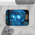 Crystal Skull with Glowing Eyes — 61×43 Memory Foam Bath Mat — Modern Bathroom Floor Lifestyle View