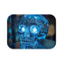 Crystal Skull with Glowing Eyes — 61×43 Memory Foam Bath Mat — Top-Down Velvet Microfibre Artwork View