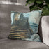 Crystal Tide Sweeping Over Ruins — Double-Sided Cushion Cover — Sofa & Armchair Living Room Lifestyle View