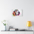 Adorable Basset Hound Puppy Peeking Out — Stretched Canvas Wall Art — Living Room Wall Lifestyle View