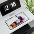 Adorable Basset Hound Puppy Peeking Out — XXL Gaming Desk Mat — Gaming & Workspace Desk Setup View