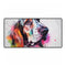 Adorable Basset Hound Puppy Peeking Out — XXL Gaming Desk Mat — Full Top-Down Artwork View