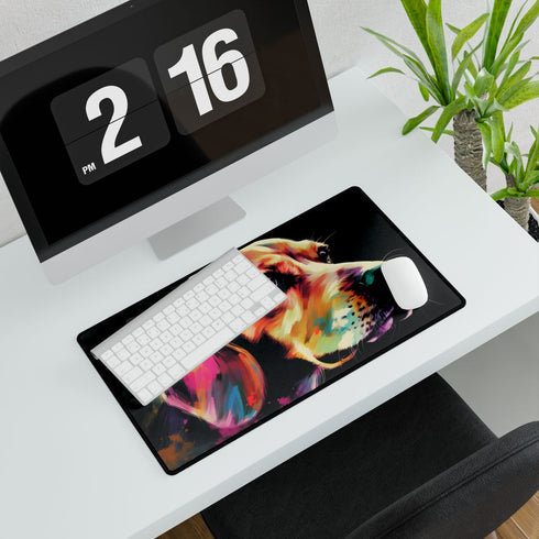 Cute Beagle — XXL Gaming Desk Mat — Gaming & Workspace Desk Setup View