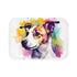Cute Jack Russell — Non-Slip Bath Mat — Top-Down Velvet Microfibre Artwork View