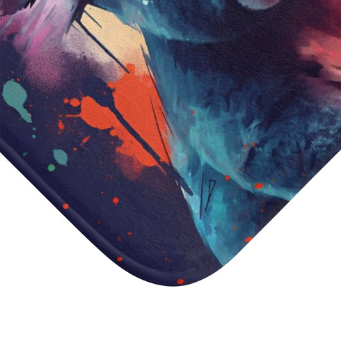 Cute Koala Watercolor — Non-Slip Bath Mat — Cushioned Memory Foam & Non-Slip Backing Detail