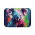 Cute Koala Watercolor — Non-Slip Bath Mat — Top-Down Velvet Microfibre Artwork View
