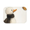 Cute Little Duck Wearing Dark Yellow Luxury Memory Foam Bath Mat - Top View