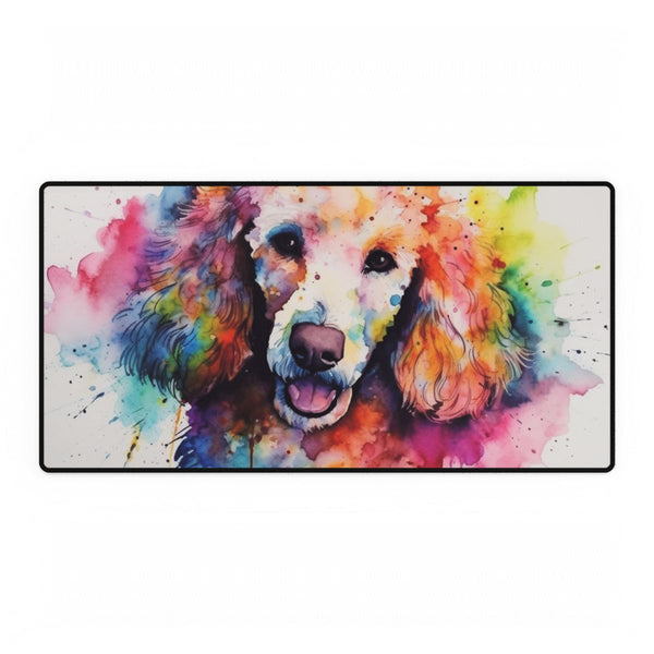 Cute Poodle — XXL Gaming Desk Mat — Full Top-Down Artwork View