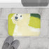Cute West Highland Dog with Soft Luxury Memory Foam Bath Mat - Bathroom Lifestyle View