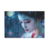 Cyber Geisha under Data Rain — Canvas Wall Art — Front Gallery-Wrapped Canvas View