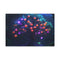 Cyber Tree with Neon Fruit (Edition III) — 24×16 Canvas Wall Art — Front Gallery-Wrapped Canvas View