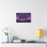 Cyber Tree with Neon Fruit (Edition V) — 24×16 Canvas Wall Art — Living Room Wall Lifestyle View