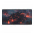 Cyber Village Above Clouds of Flame — XL & XXL Desk Mat — Full Top-Down Artwork View