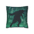 Cyber Wolf Running Through Code Rain — Double-Sided Cushion Cover — Front Double-Sided Cushion View
