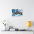 Cybernetic Dragon in the Sky — Stretched Canvas Wall Art — Living Room Wall Lifestyle View