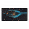 Cybernetic Hand Holding Tiny Galaxy — XXL Gaming Desk Mat — Full Top-Down Artwork View