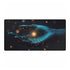 Cybernetic Hand Holding Tiny Galaxy — XXL Gaming Desk Mat — Full Top-Down Artwork View