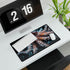 Cybernetic Octopus Tangled in Data Lines — XL & XXL Desk Mat — Gaming & Workspace Desk Setup View