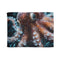 Cybernetic Octopus Tangled in Data Lines — 50×60 Plush Throw Blanket — Full Flat Artwork View