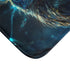Cyberpunk Owl with Digital Feathers — 61×43 Memory Foam Bath Mat — Cushioned Memory Foam & Microfibre Close-Up