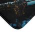 Cyborg Butterfly Perched on Sword — Memory Foam Bath Mat — Microfibre Texture Close-Up View
