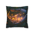 Cyborg Hand Holding Fireflies — Double-Sided Cushion Cover — Front Double-Sided Cushion View