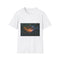 Cyborg Hand Holding Fireflies Graphic Unisex Softstyle T-Shirt - Front View