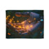 Cyborg Hand Holding Fireflies — 50×60 Plush Throw Blanket — Full Flat Artwork View
