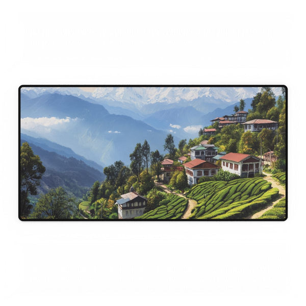 Darjeeling West Bengal Painting Backdrop of the Him (Edition II) — XXL Gaming Desk Mat — Full Top-Down Artwork View