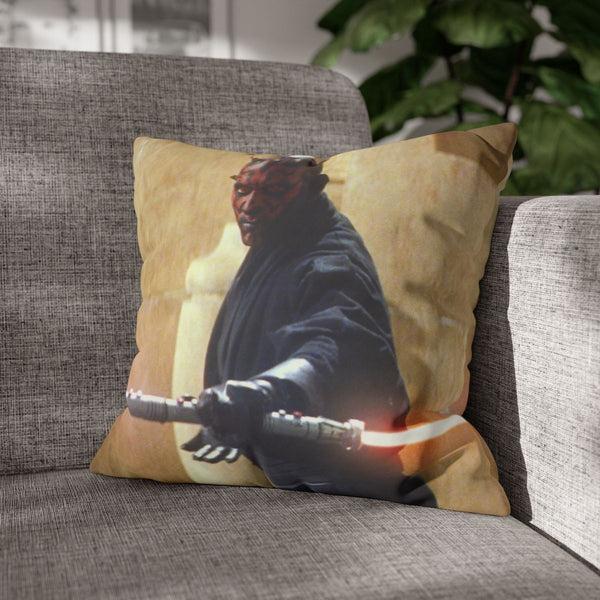 Darth Maul (Edition II) — 40×40 Cushion Cover — Sofa & Armchair Living Room Lifestyle View