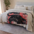Darth Maul — 50×60 Plush Throw Blanket — Draped Over Sofa & Bed Lifestyle View
