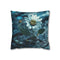 Data Flower Growing in Broken Device — Faux Suede Cushion Cover — Front 40×40 cm Square Cushion View