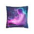 Data Ghost Drifting Through Abandoned La — Double-Sided Cushion Cover — Front Double-Sided Cushion View