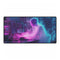Data Ghost Drifting Through Abandoned La — XXL Gaming Desk Mat — Full Top-Down Artwork View