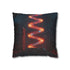 Data Helix Spinning Above Stone Altar — 40×40 Cushion Cover — Front 40×40 cm Square Cushion View