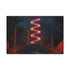 Data Helix Spinning Above Stone Altar — 24×16 Canvas Wall Art — Front Gallery-Wrapped Canvas View
