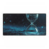 Data Stream Flowing into Hourglass — XL & XXL Desk Mat — Full Top-Down Artwork View