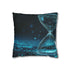 Data Stream Flowing into Hourglass — 40×40 Cushion Cover — Front 40×40 cm Square Cushion View
