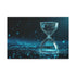 Data Stream Flowing into Hourglass — 24×16 Canvas Wall Art — Front Gallery-Wrapped Canvas View