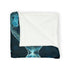 Data Stream Flowing into Hourglass Plush Fleece Throw Blanket