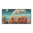 Desert Caravan under Giant Moons — XXL Gaming Desk Mat — Full Top-Down Artwork View