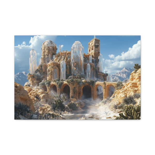 Desert Palace Made of Crystal Vines (Edition IV) — 24×16 Canvas Wall Art — Front Gallery-Wrapped Canvas View