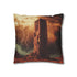 Desert Tower Carved from Lightning Double-Sided Square Cushion Cover