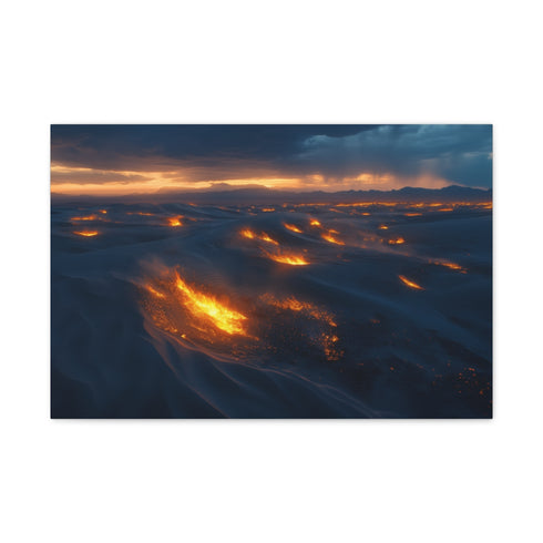 Desert Wind Carrying Glowing Embers — Canvas Wall Art — Front Gallery-Wrapped Canvas View