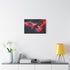 Digital Phoenix in Mid Rebirth — Stretched Canvas Wall Art — Living Room Wall Lifestyle View