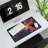 Digital Phoenix Rising from Old Server — XL Gaming Desk Mat — Gaming & Workspace Desk Setup View